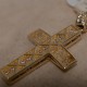 Gold Womans Cross Double Sided