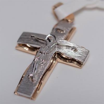 Gold and White Gold Cross