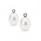 TROLLBEADS White Pearl Oval Drops Earrings