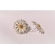 Silver Daisy Stud Earrings