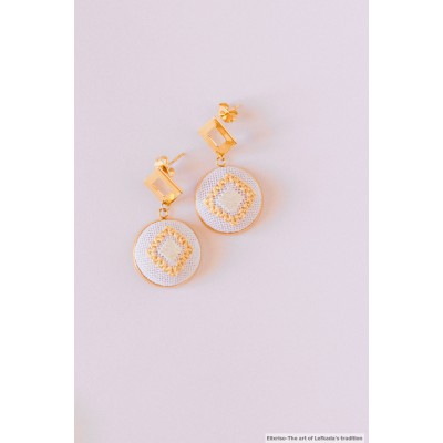 Handmade Stitched Earrings