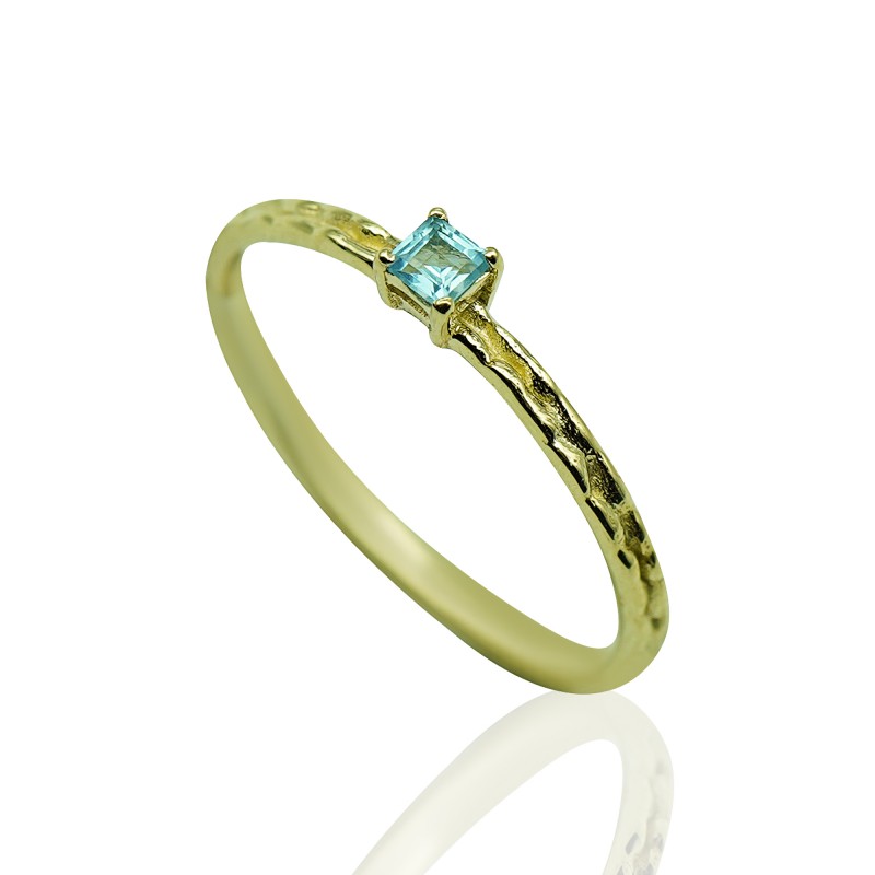 Gold Ring with Topaz Stone