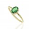 Gold Ring with Emerald Stone
