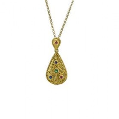 Handmade Byzantine Silver Necklace
