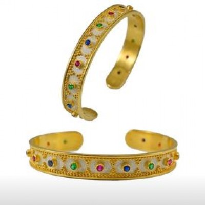 Handmade Byzantine Gold Plated Bracelet